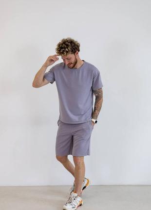 🎨3 цвета! стильные парные костюмы футболка шорты серый парный летний костюм