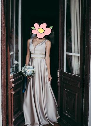 Свадебное/выпускное платье1 фото