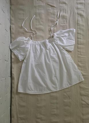 Хлопковая блуза в стиле бейби дол (baby doll) от h&amp;m 🌿 как zara, mango