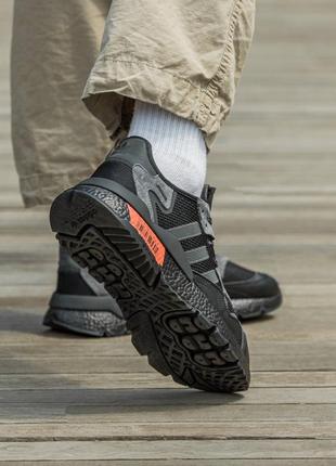 Мужские кроссовки adidas nite jogger boost  core black x cordura #адидас6 фото