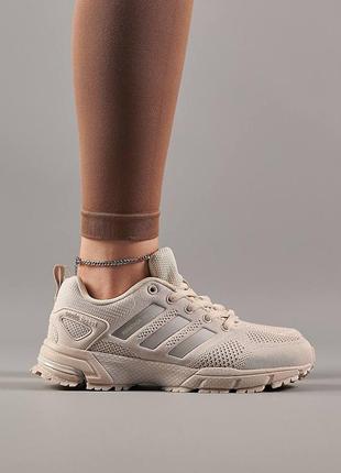 Женские кроссовки сетка летние adidas marathon tr 26 beige женке адидас марафон текстильное летнее9 фото