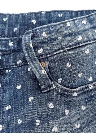 Шорты джинсовые с принтом "сердце" для девочки h&amp;m2 фото