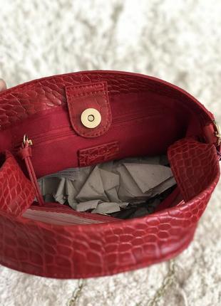 Красная сумка мешок mango2 фото