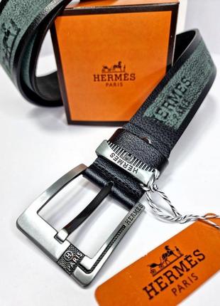 Ремень пояс мужской кожаный в стиле hermes / ремень пояс мужской кожаный