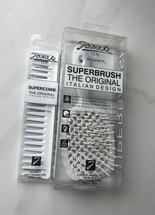 21 см щетка, гребень 19 см janeke superbrash italy 🇮🇹 оригинал расческа 21 см