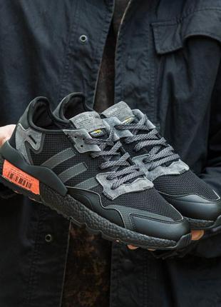 Мужские кроссовки adidas nite jogger boost 
core black x cordura