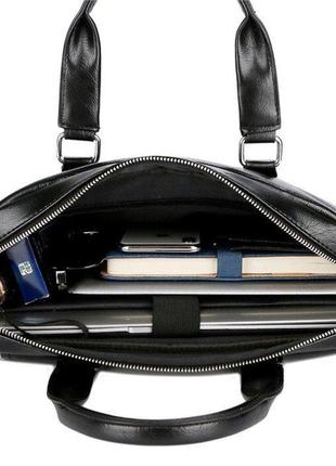 Мужская сумка polo vicuna черная (6620-bl ll3 фото