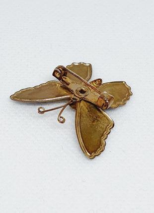 Винтажная брошь бабочка из крупнобритании.9 фото