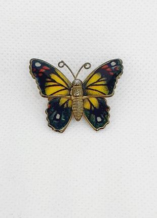 Вінтажна брошка метелик з великобританії.3 фото