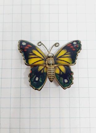 Вінтажна брошка метелик з великобританії.6 фото