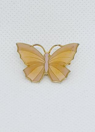 Винтажная брошь бабочка из крупнобритании.3 фото