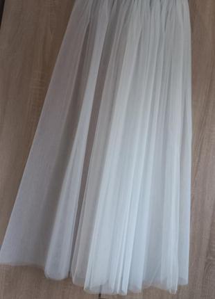 Модная прозрачная юбка шлейф3 фото