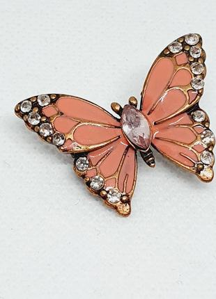 Винтажная брошь бабочка из крупнобритании.7 фото