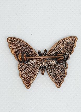 Винтажная брошь бабочка из крупнобритании.4 фото