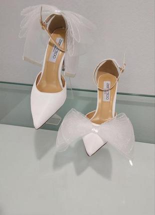 Свадебные туфли в стиле jimmy choo 10 см1 фото