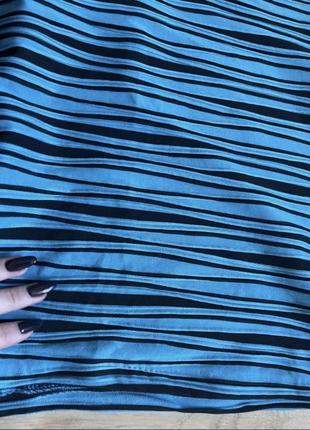 Плаття dzyn line турція, синьо- чорного кольору в полоску2 фото