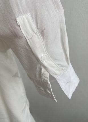 Швеция натуральная белая блуза рубашка туника9 фото