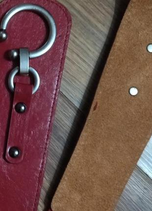 Оригинальный кожаный ремень на талию 😎4 фото