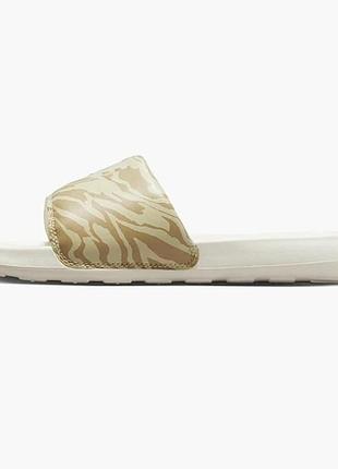 Капці жінок. nike victori one womens print slides beige (арт. cn9676-105)