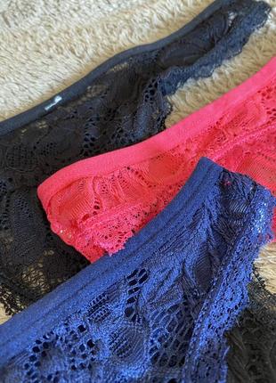 Женские трусики-стринги, кружевные🌸