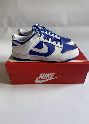 Новые кроссовки nike dunk low racer blue оригинал