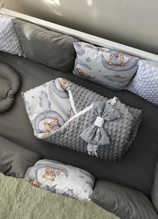 Комплект постільної білизни baby comfort малюк ведмедики