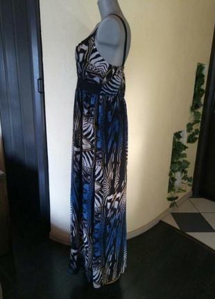 Шифоновое летнее платье.сарафан  в пол,в двух размерах2 фото