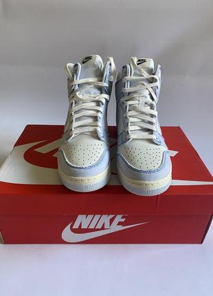 Новые  кроссовки nike dunk high 1985 blue denim оригинал3 фото