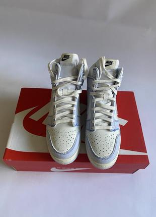 Новые  кроссовки nike dunk high 1985 blue denim оригинал4 фото