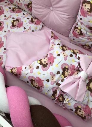 Комплект постельного белья baby comfort fluffy-3 феички  8 элементов ll