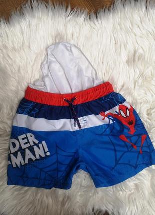 Баллоновые шорты плавки marvel 110/116 с сеточкой spiderman спайдермен человек паук8 фото