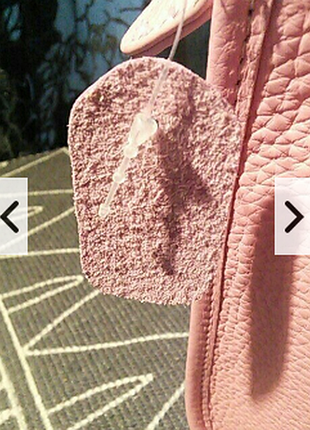 Рожева шкіряна сумка