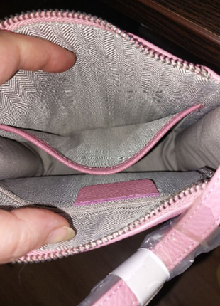 Рожева шкіряна сумка