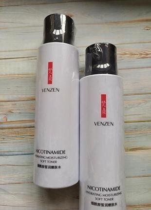 Тоник для лица с никотинамидом venzen nicotinamide hydrating moisturizing soft toner, 120 мл3 фото