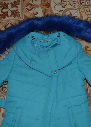 Курточка на девочку luxlook красивый цвет пояс4 фото