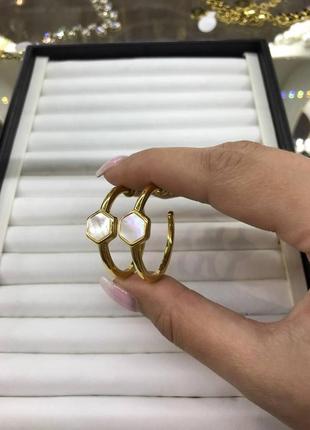 Серьги селин, позолота