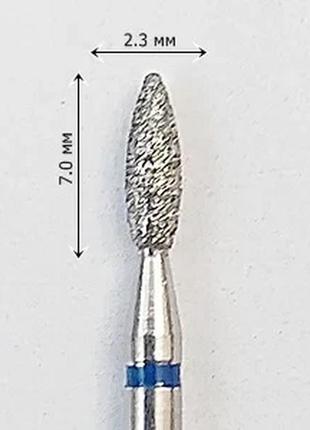 Фреза насадка алмазна для манікюру (бор hp) брунька сине кільце umg 806.104.257.524.023