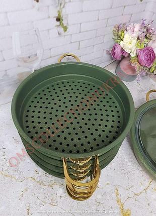 Мантоварка oms 6091c-30-6,4л-green