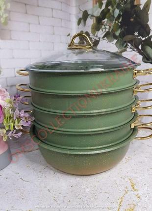 Мантоварка oms 6091c-30-6,4л-green