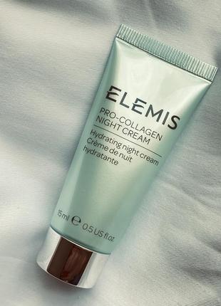 Elemis pro collagen night cream 15 мл ночной крем для лица2 фото