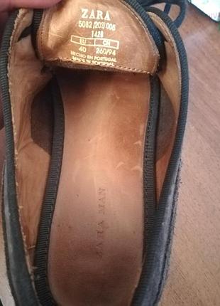 Супер классные лоферы, туфли, броги мужские  zara clarks3 фото
