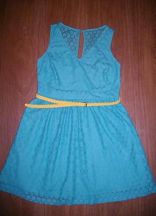 Платье *new look*кружево, р.10..s-m (44-46)