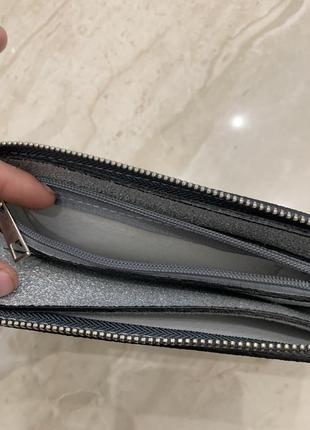 Клатч гаманець michael kors жіночий срібний6 фото