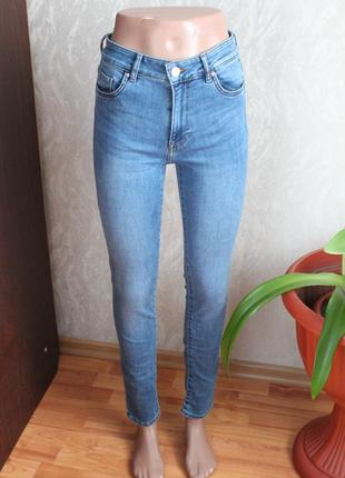 Джинсы скинни 36 размер h&m джинсы с высокой посадкой1 фото
