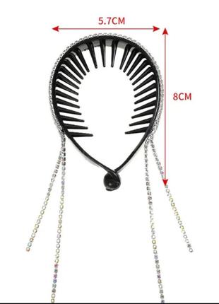 Заколка для волос гульки пучка стразы камни