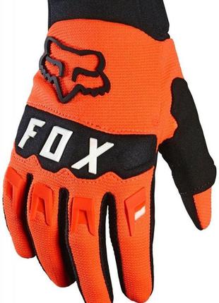 Рукавички дитячі fox yth dirtpaw glove (flo orange), yl (7), yl1 фото