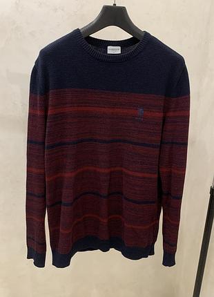 Светр джемпер us polo assn чоловічий бордовий