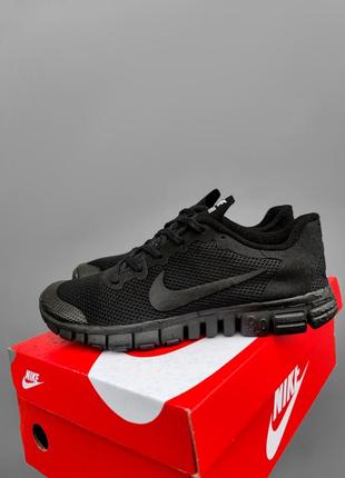 Лёгкие чёрные кроссовки nike free run черные кроссовки nike free run в сеточку1 фото