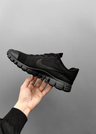 Лёгкие чёрные кроссовки nike free run черные кроссовки nike free run в сеточку8 фото