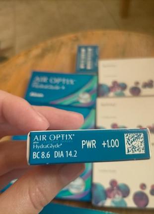 Лінзи місячні air optix +1.002 фото